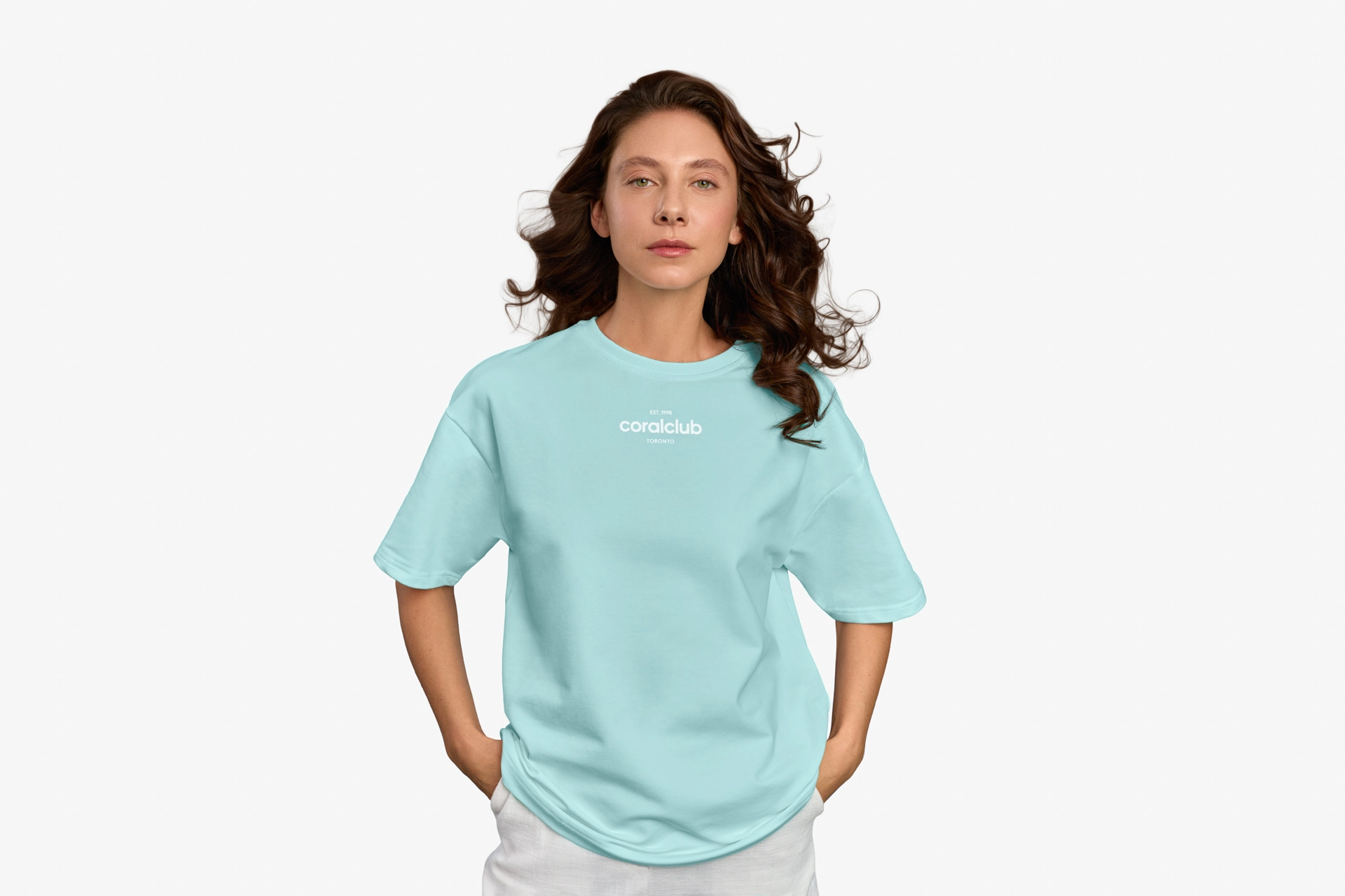 Оversized T-särk, korallroosa